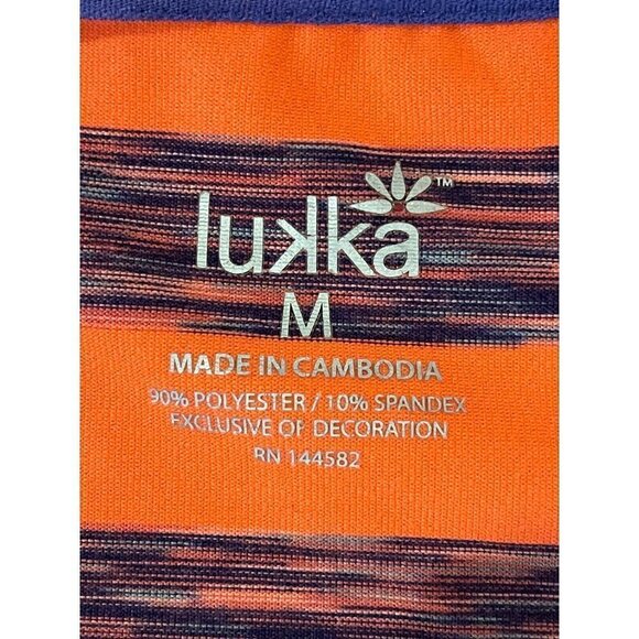 Lukka Pink And Purple Striped Hooded Full Zip‎ Athletic Active Jacket Size M - Picture 9 of 10